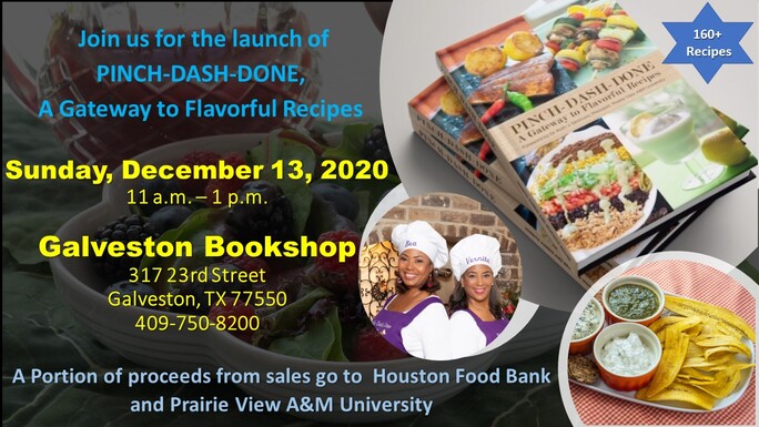 Join us to meet the authors and a book signing of PINCH-DASH-DONE, A Gateway to Flavorful Recipes